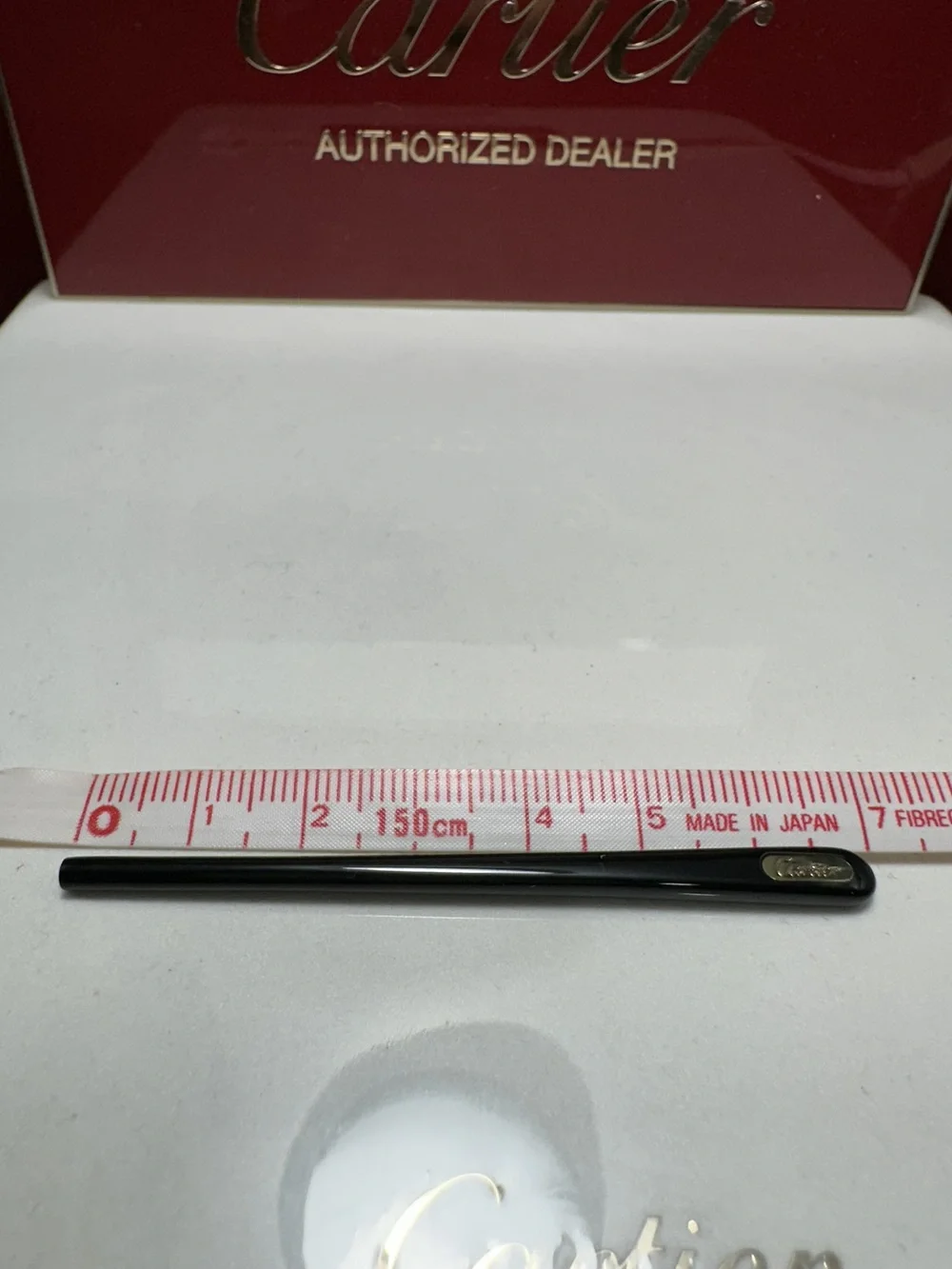 Original Cartier eyeglasses temple tips 1 pair black 70mm brand new